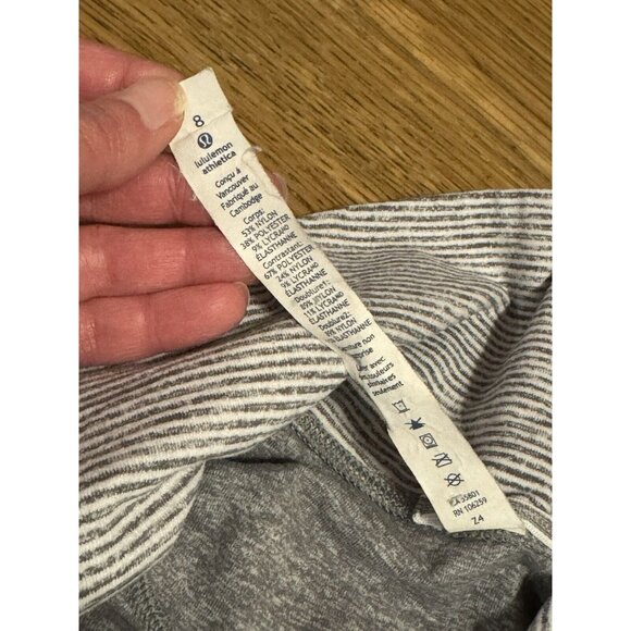 Lululemon Long Sleeve Shirt Womens Gray Zip Pullover Run Size 8 Vented Athletic - Picture 9 of 15